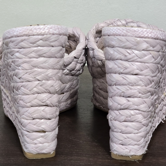 Antonio Melani Braided Raffia Wedge Sandal Women's Size 6.5M - Picture 7 of 11